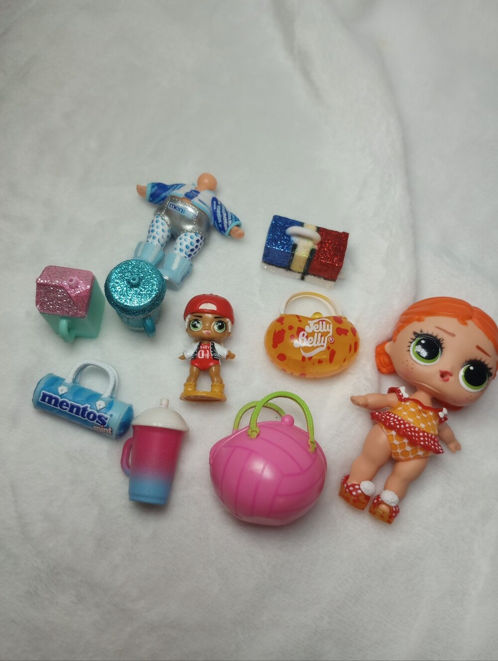 LOL Mini Dolls And Accessories Bags Tumblers Surprise Sweets Jelly Belly Mentos